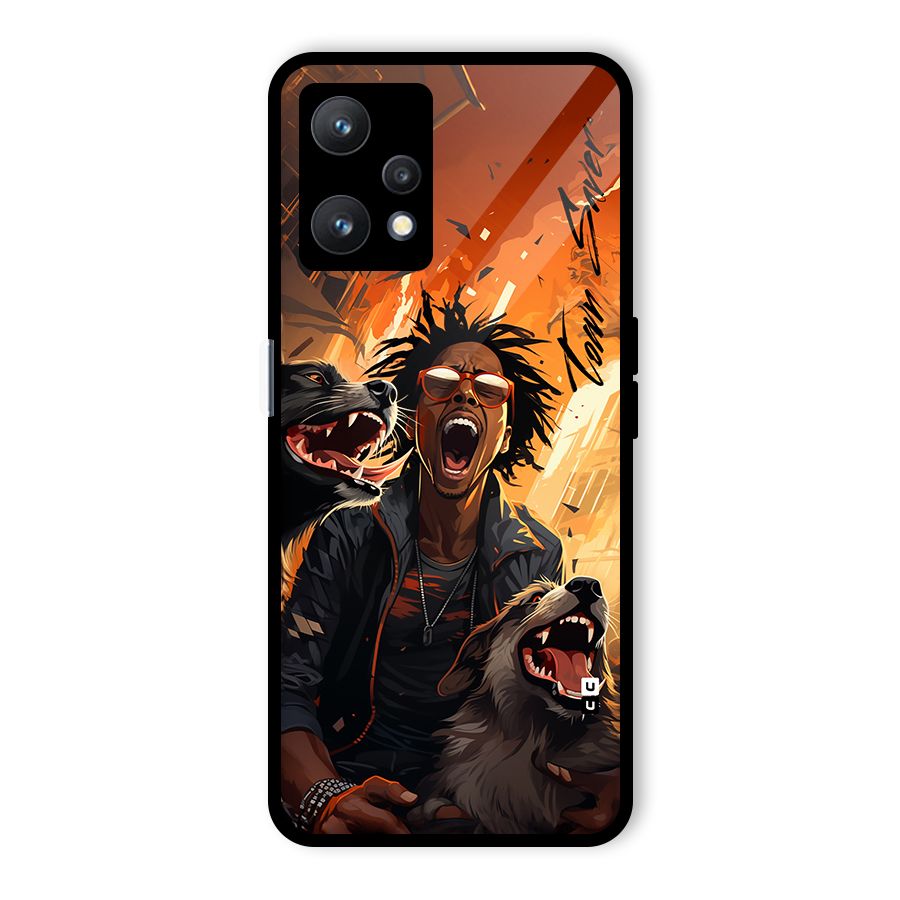 Town Saver Dogs Glass Back Case for Realme 9 Pro 5G