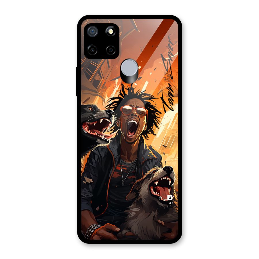 Town Saver Dogs Glass Back Case for Realme C12