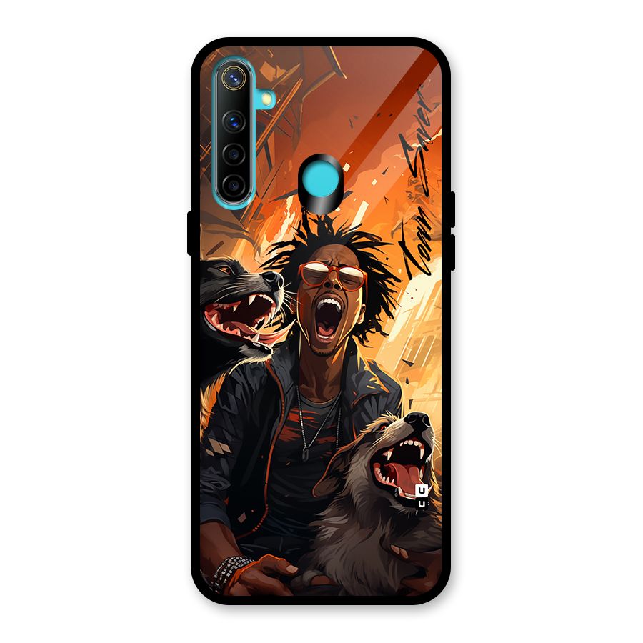 Town Saver Dogs Glass Back Case for Realme Narzo 10