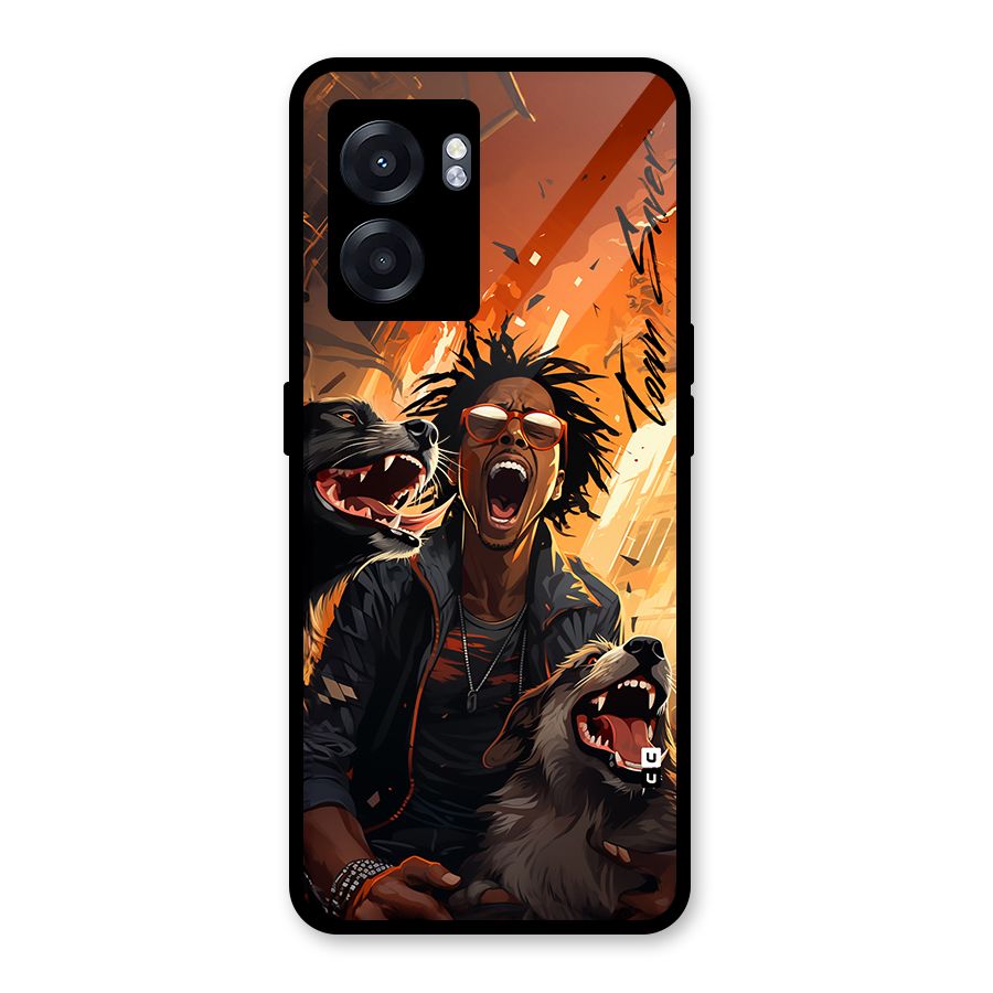 Town Saver Dogs Glass Back Case for Realme Narzo 50 5G