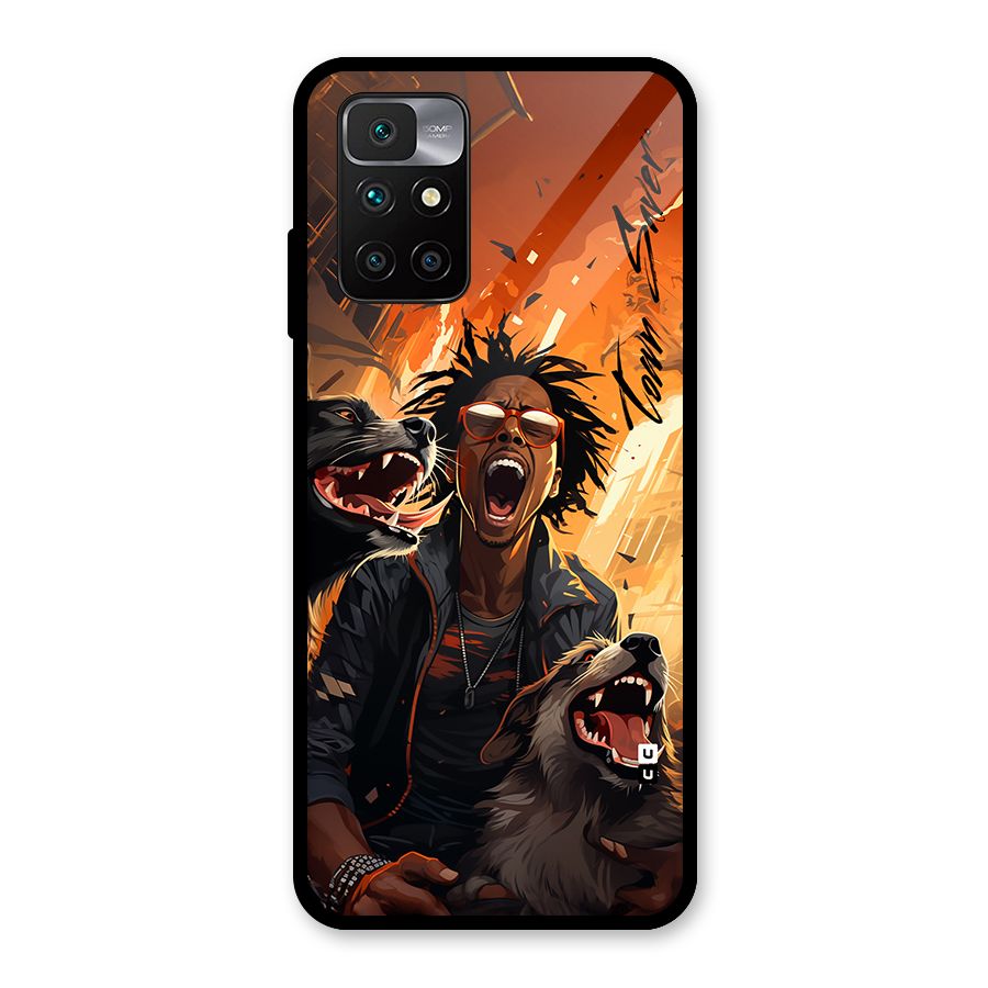 Town Saver Dogs Glass Back Case for Redmi 10 Prime