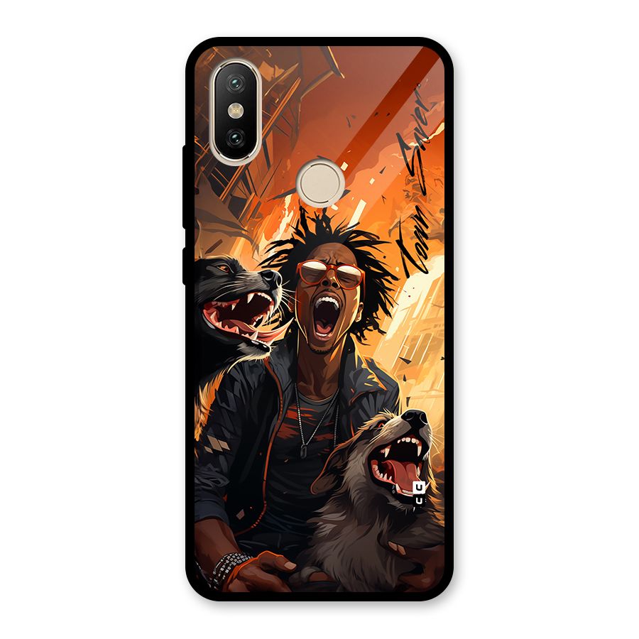 Town Saver Dogs Glass Back Case for Redmi A2