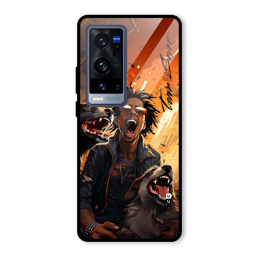 Town Saver Dogs Glass Back Case for Vivo X60 Pro Plus