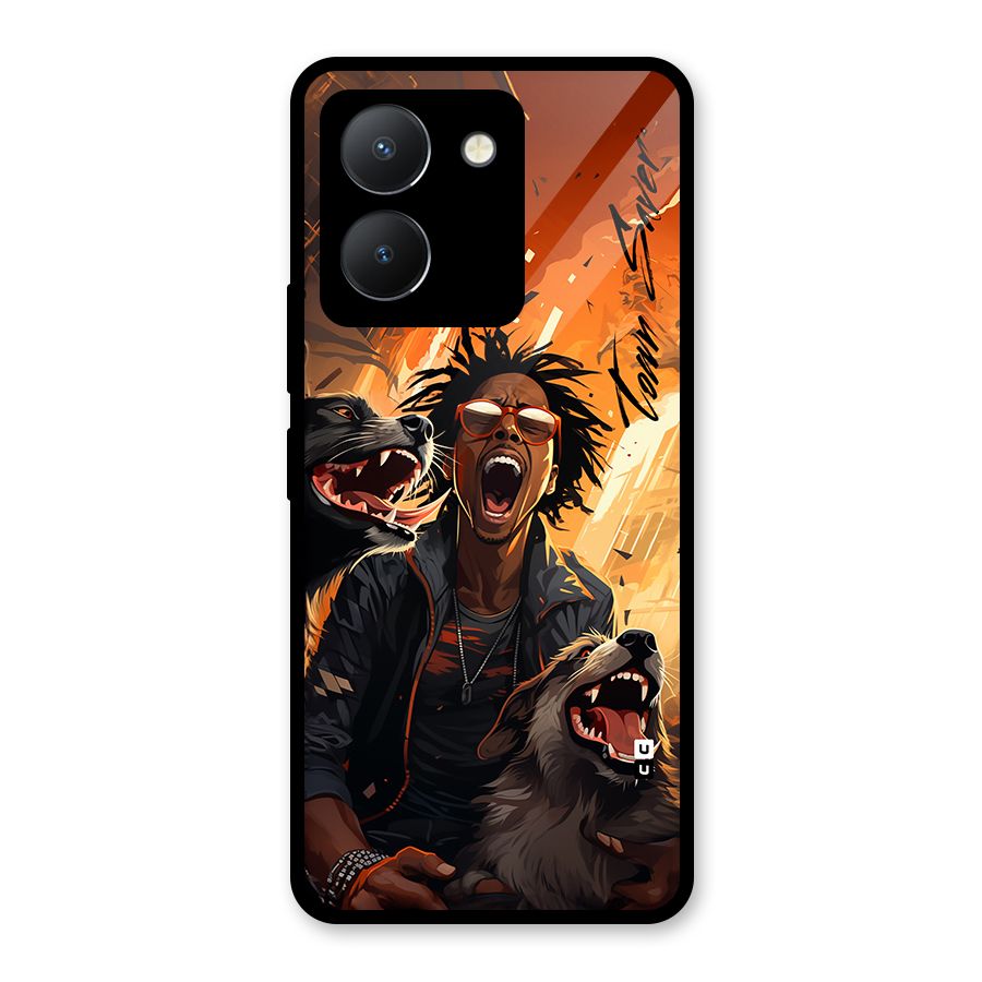 Town Saver Dogs Glass Back Case for Vivo Y36