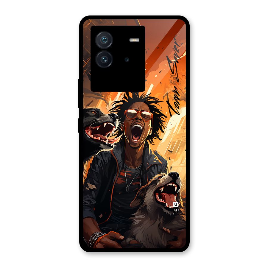 Town Saver Dogs Glass Back Case for Vivo iQOO Neo 6 5G