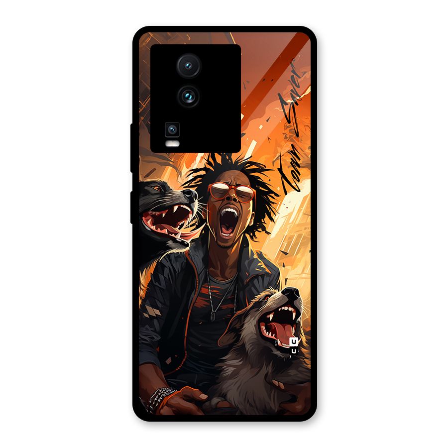 Town Saver Dogs Glass Back Case for Vivo iQOO Neo 7