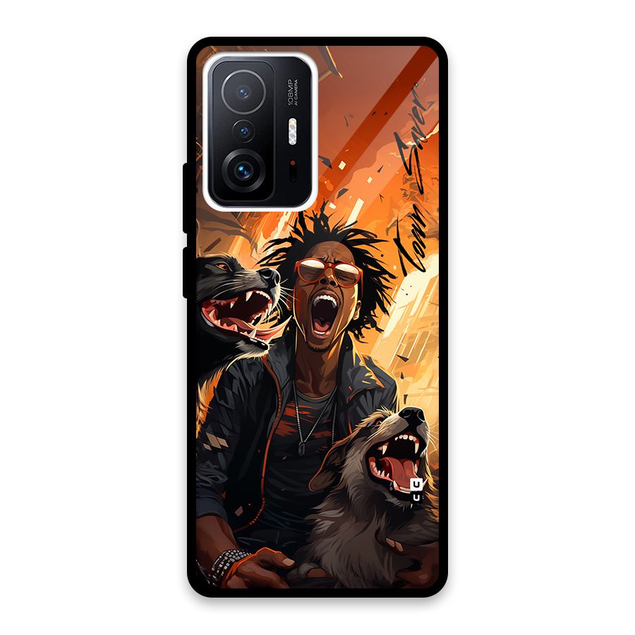 Town Saver Dogs Glass Back Case for Xiaomi 11T Pro