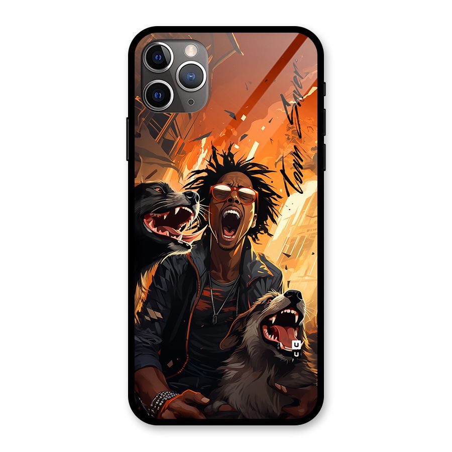 Town Saver Dogs Glass Back Case for iPhone 11 Pro Max