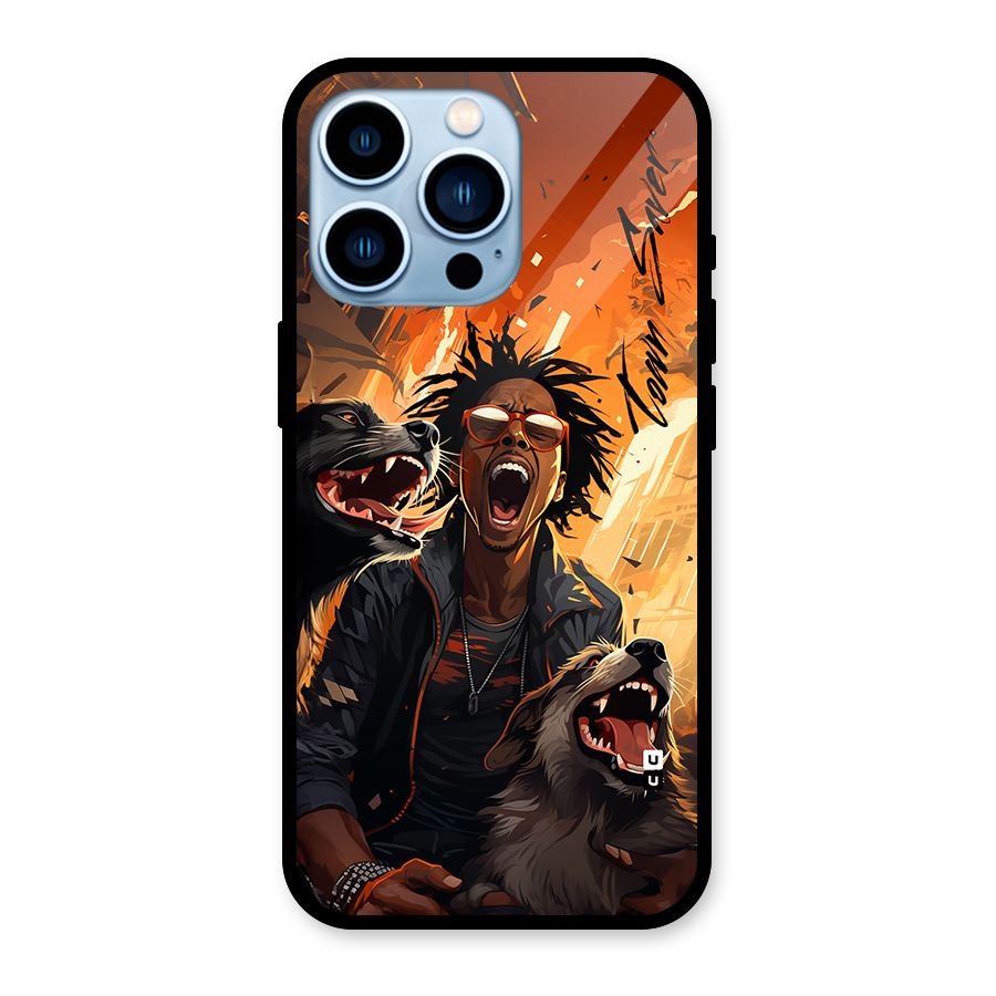 Town Saver Dogs Glass Back Case for iPhone 13 Pro