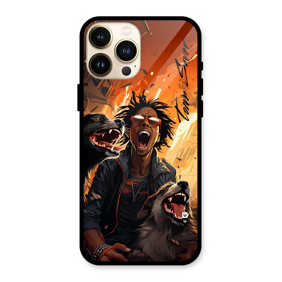 Town Saver Dogs Glass Back Case for iPhone 13 Pro Max