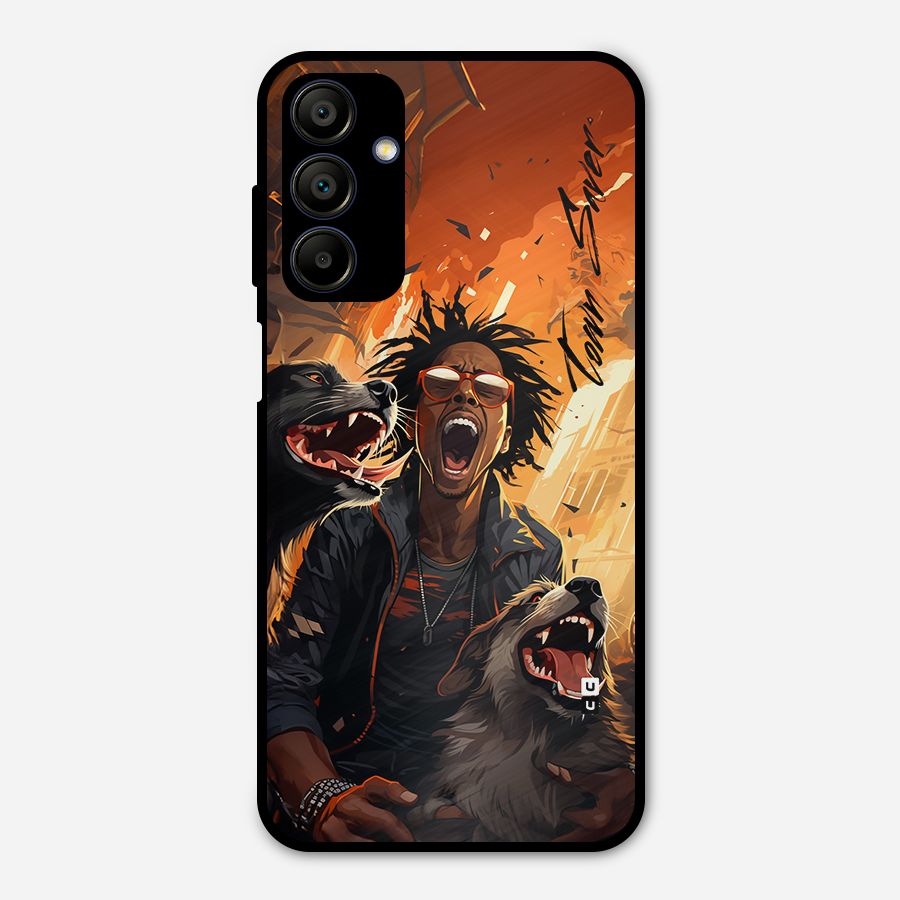 Town Saver Dogs Metal Back Case for Galaxy A15 5G