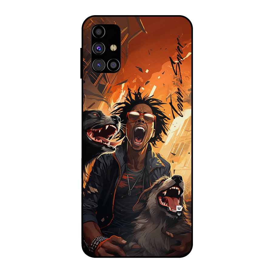 Town Saver Dogs Metal Back Case for Galaxy M31s