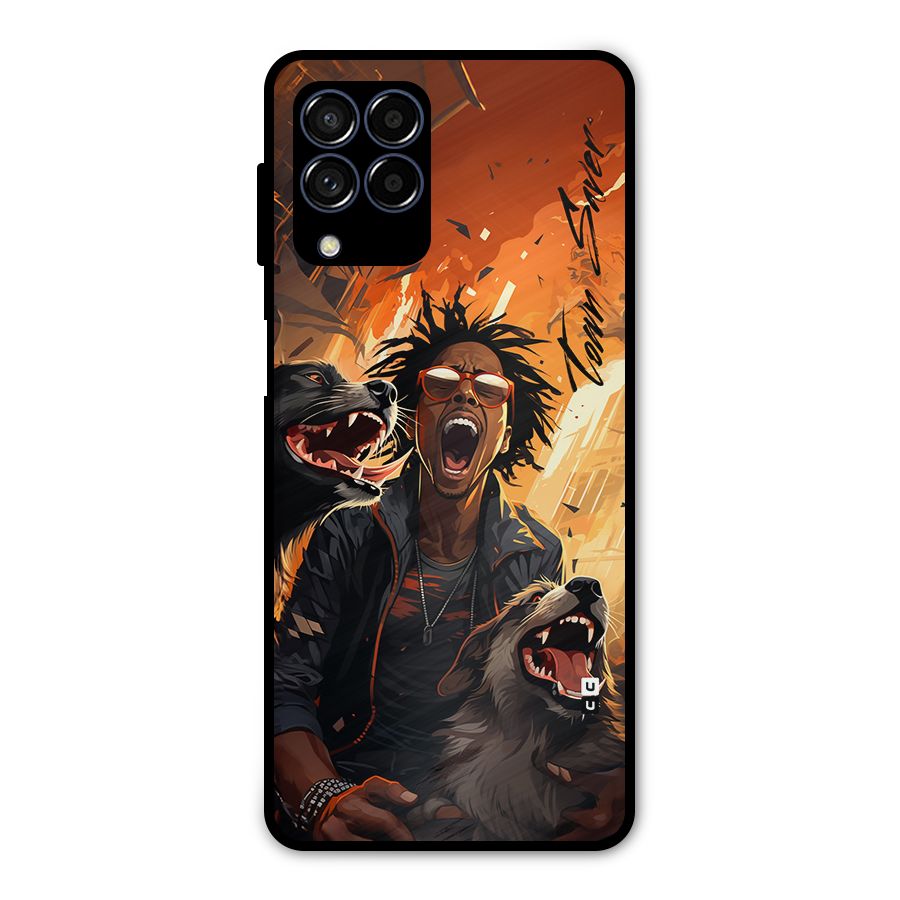 Town Saver Dogs Metal Back Case for Galaxy M53 5G