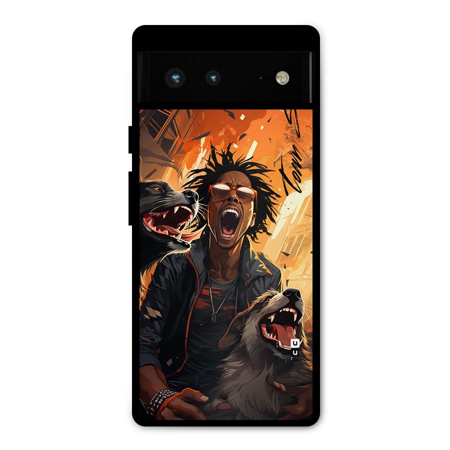 Town Saver Dogs Metal Back Case for Google Pixel 6