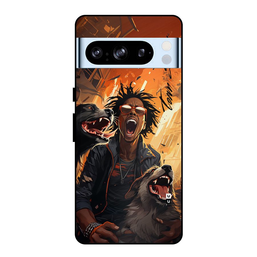 Town Saver Dogs Metal Back Case for Google Pixel 8 Pro