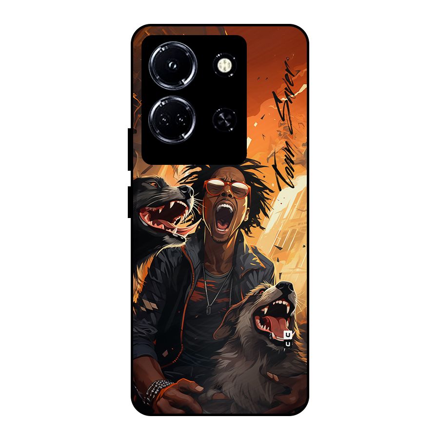 Town Saver Dogs Metal Back Case for Infinix Note 30 5G
