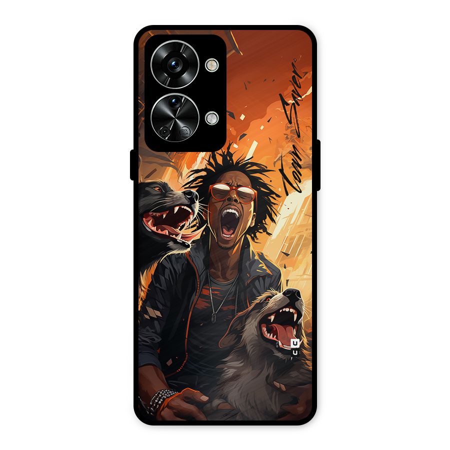 Town Saver Dogs Metal Back Case for OnePlus Nord 2T