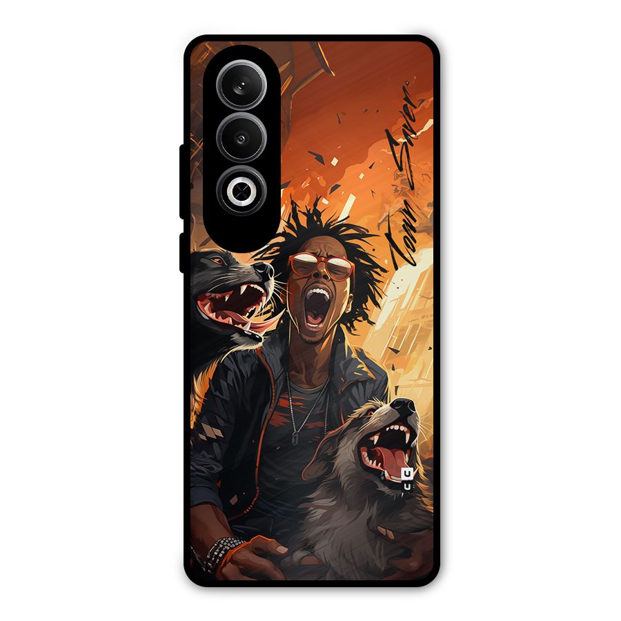 Town Saver Dogs Metal Back Case for OnePlus Nord CE4