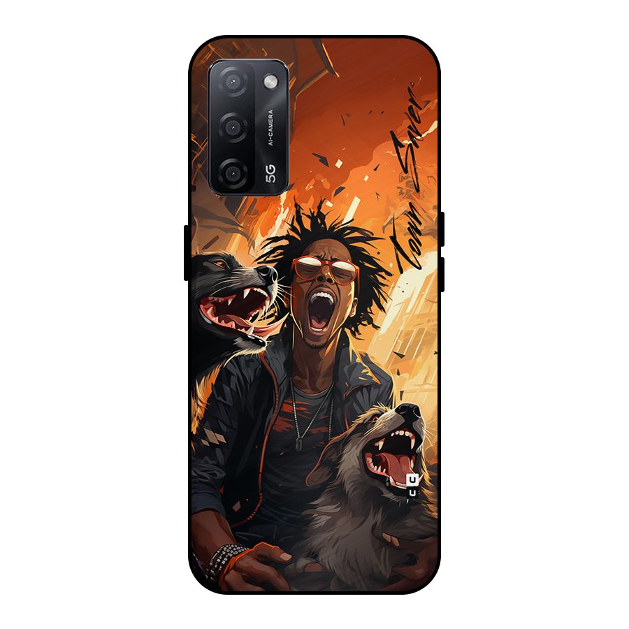Town Saver Dogs Metal Back Case for Oppo A53s 5G