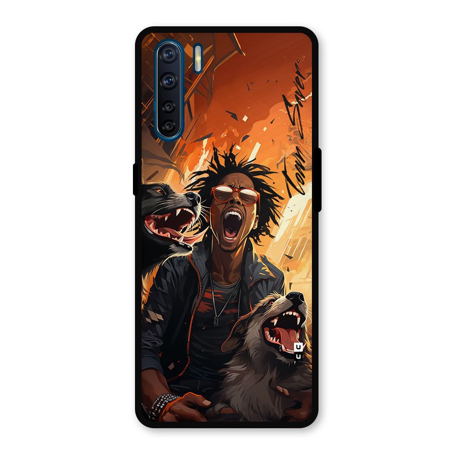 Town Saver Dogs Metal Back Case for Oppo F15