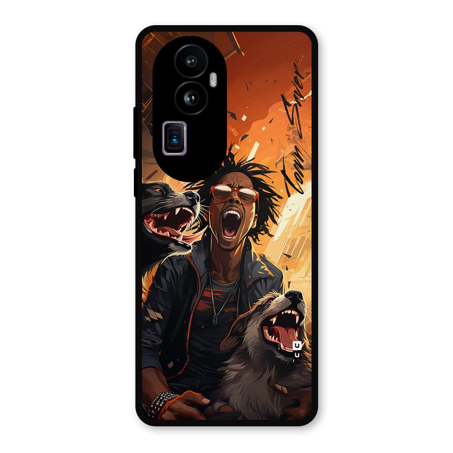 Town Saver Dogs Metal Back Case for Oppo Reno10 Pro Plus