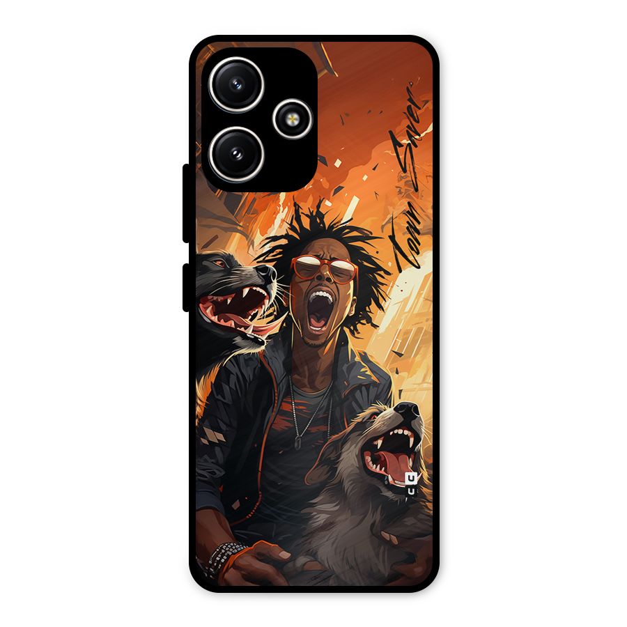 Town Saver Dogs Metal Back Case for Poco M6 Pro