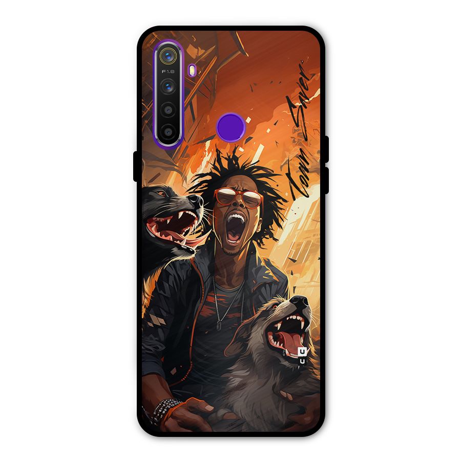 Town Saver Dogs Metal Back Case for Realme 5
