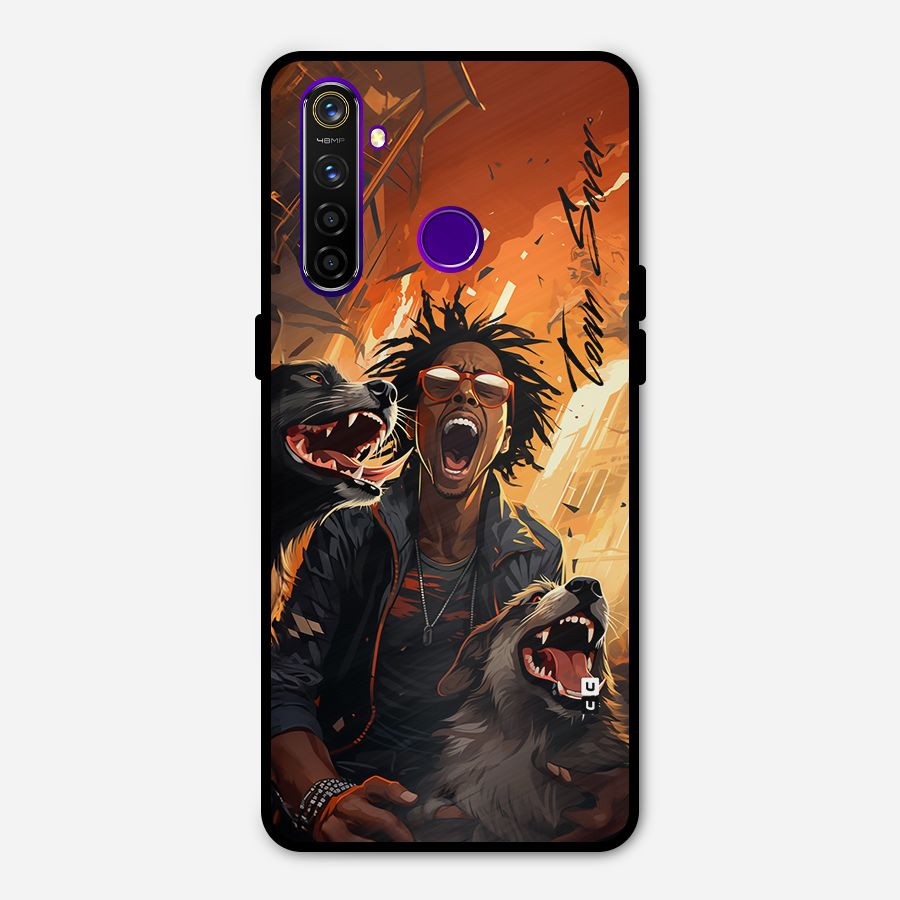 Town Saver Dogs Metal Back Case for Realme 5 Pro