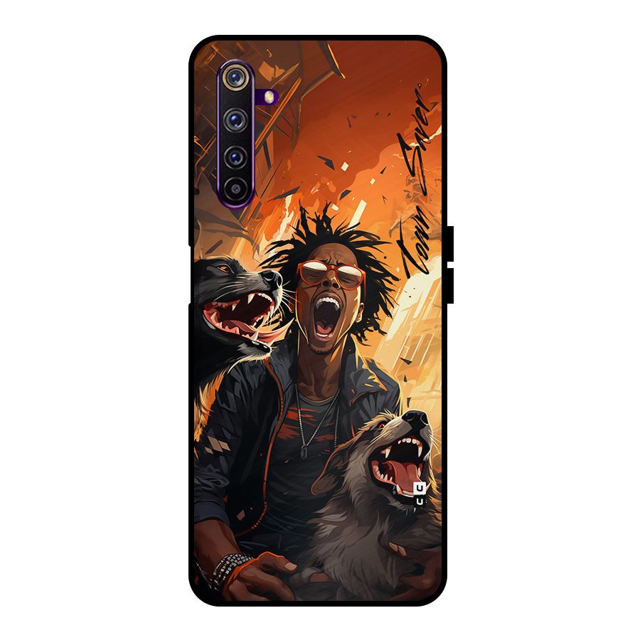 Town Saver Dogs Metal Back Case for Realme 6 Pro