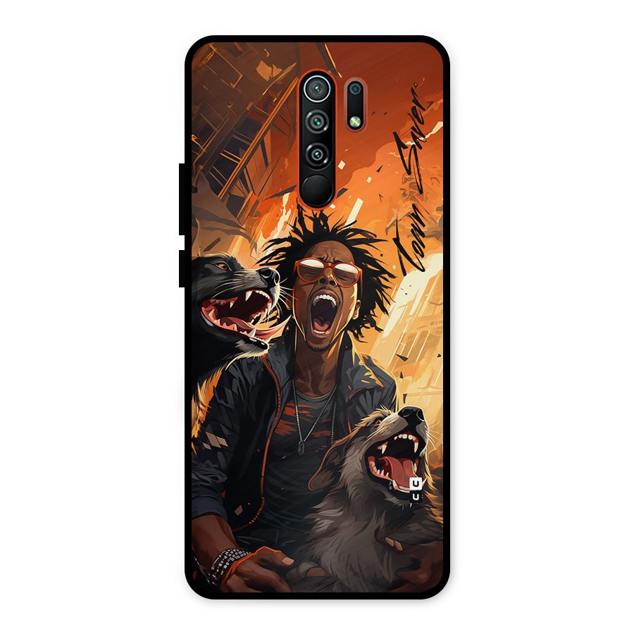 Town Saver Dogs Metal Back Case for Redmi 9 Prime