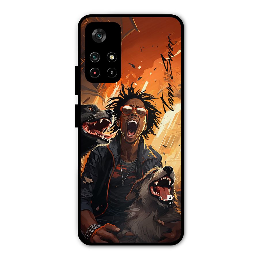 Town Saver Dogs Metal Back Case for Redmi Note 11T 5G