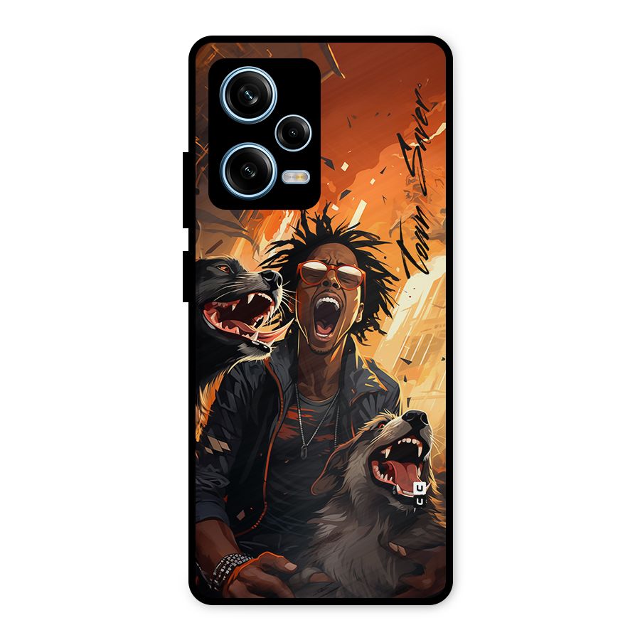 Town Saver Dogs Metal Back Case for Redmi Note 12 Pro
