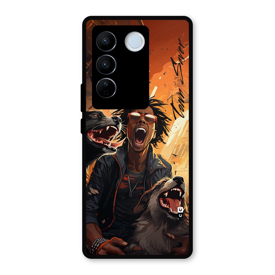 Town Saver Dogs Metal Back Case for Vivo V27