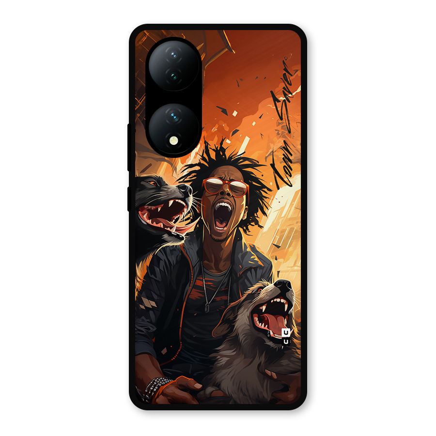 Town Saver Dogs Metal Back Case for Vivo Y100a