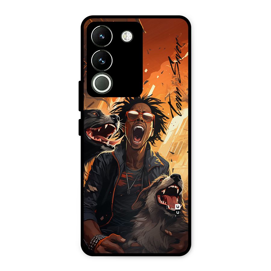 Town Saver Dogs Metal Back Case for Vivo Y200