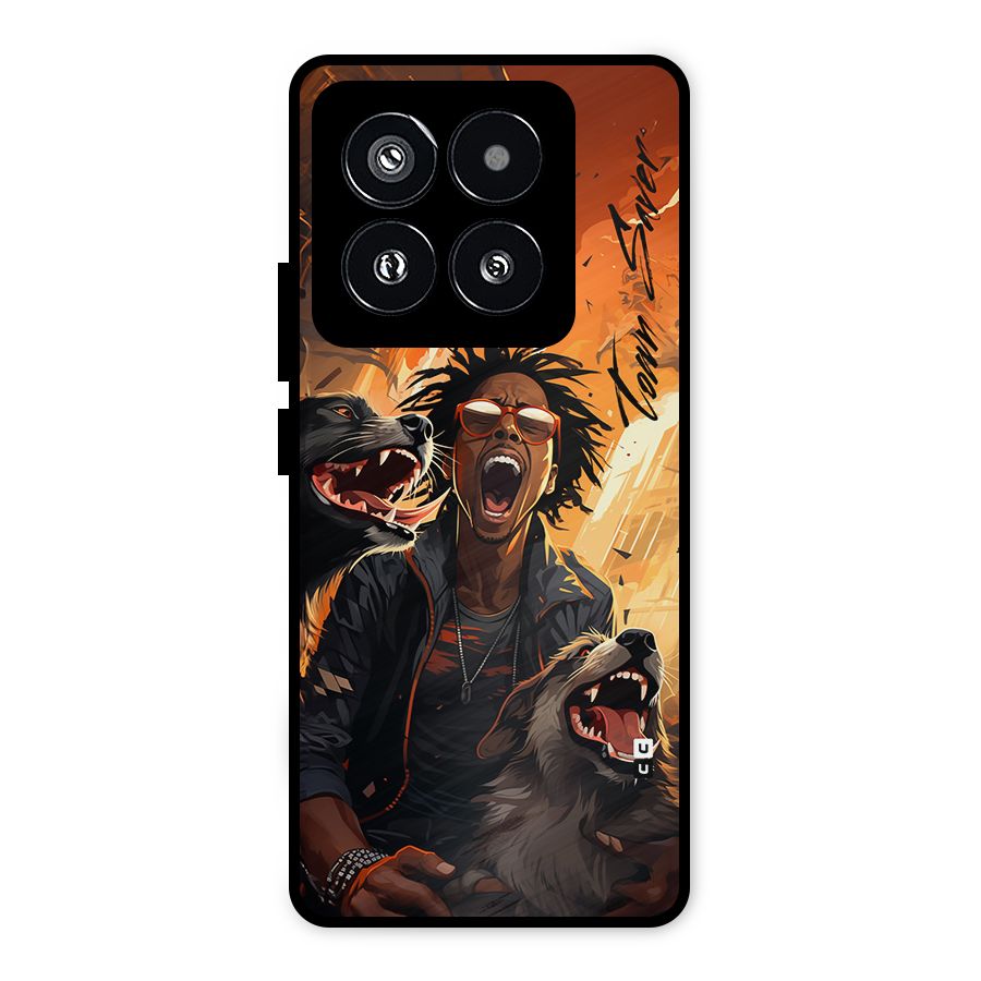 Town Saver Dogs Metal Back Case for Xiaomi 14 Pro