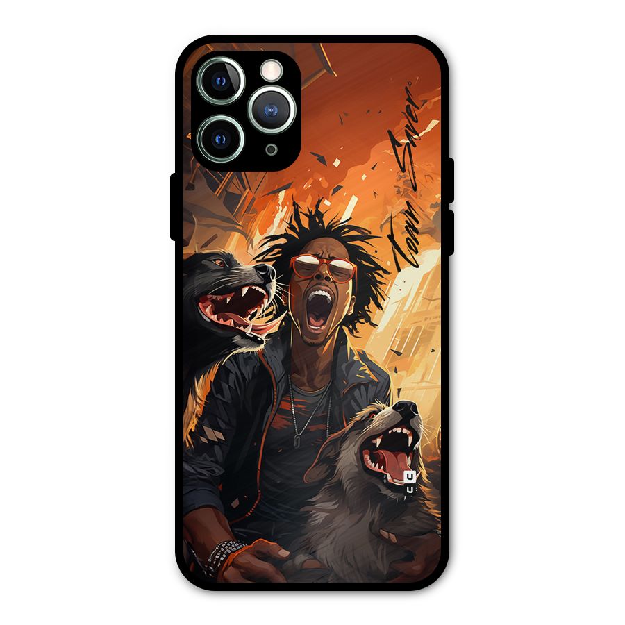 Town Saver Dogs Metal Back Case for iPhone 11 Pro Max