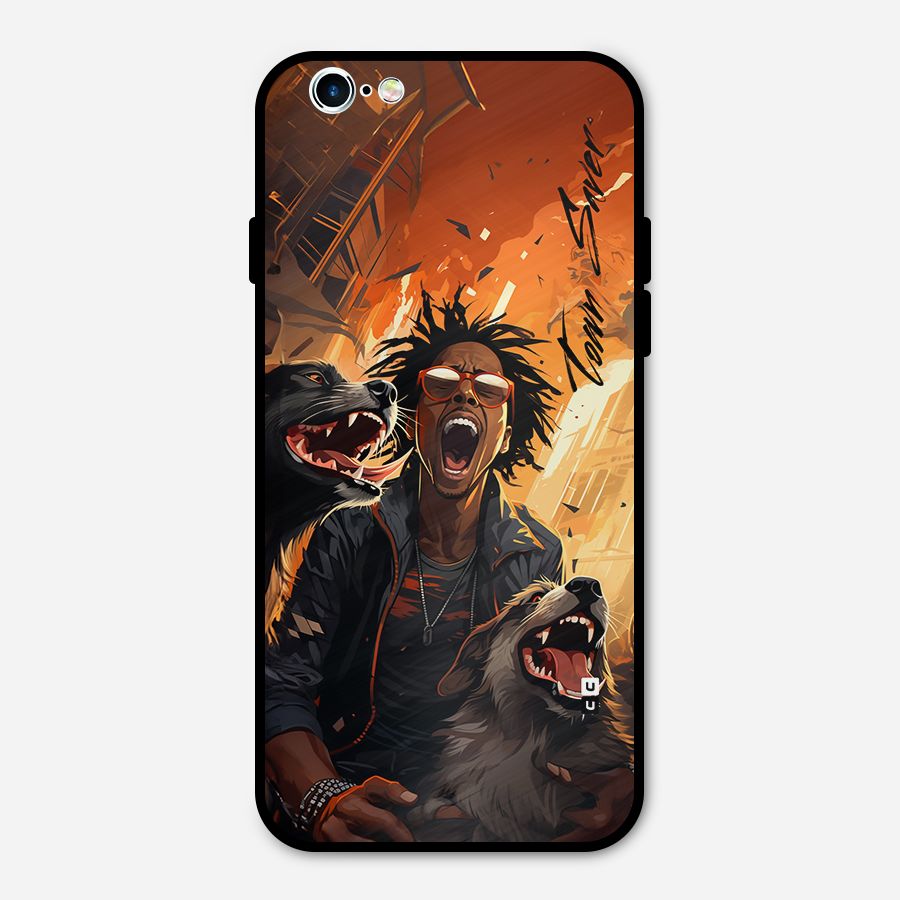 Town Saver Dogs Metal Back Case for iPhone 6 6s