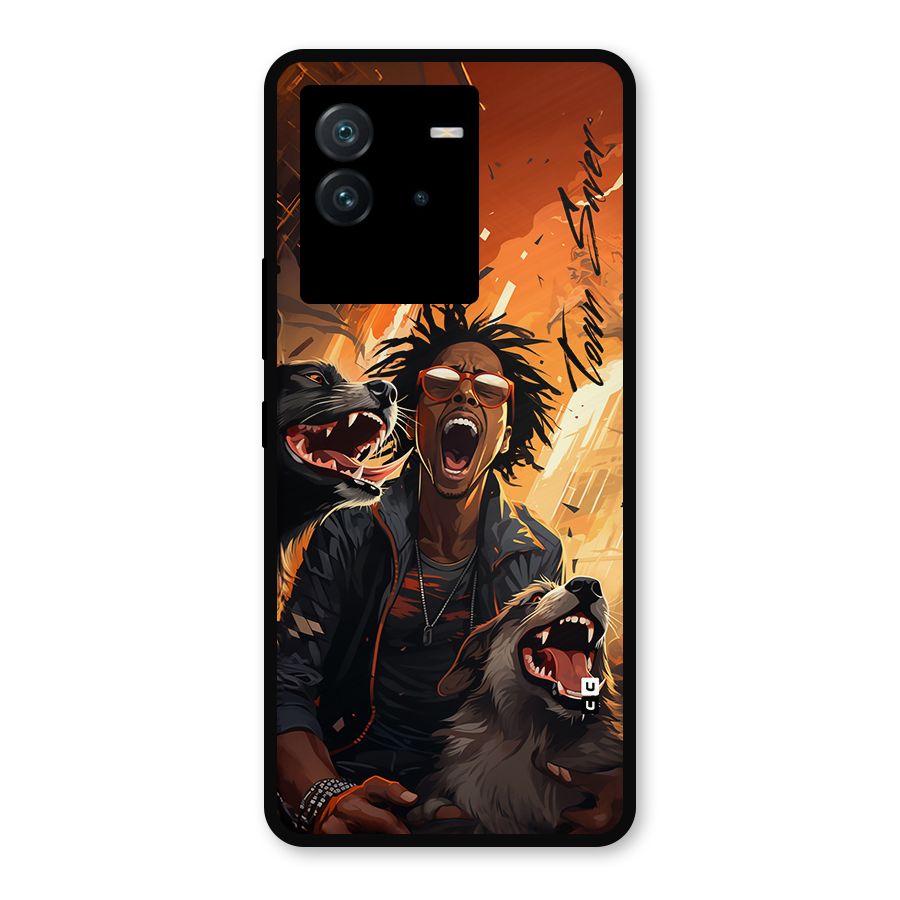 Town Saver Dogs Metal Back Case for iQOO Neo 6 5G