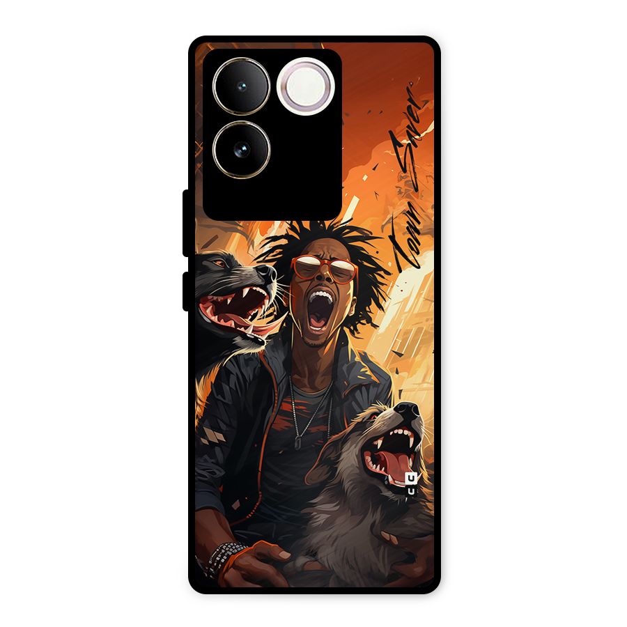 Town Saver Dogs Metal Back Case for iQOO Z7 Pro