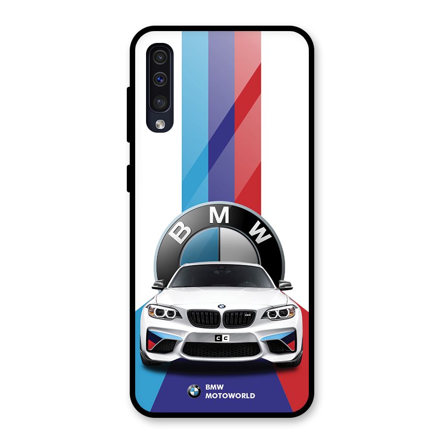 Track Supercar Glass Back Case for Galaxy A30s