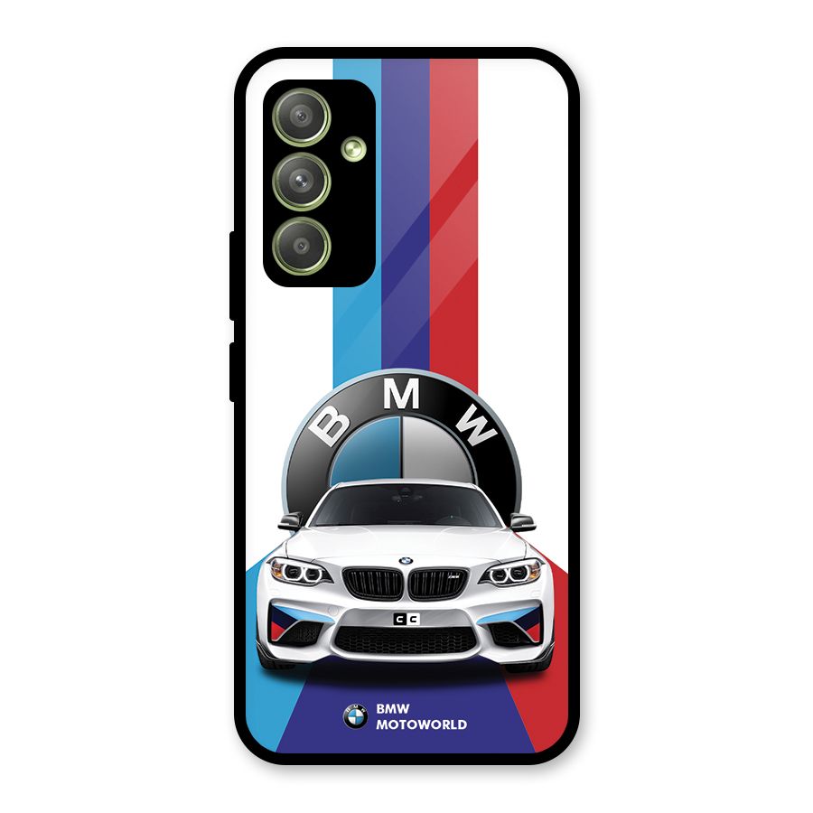 Track Supercar Glass Back Case for Galaxy A54