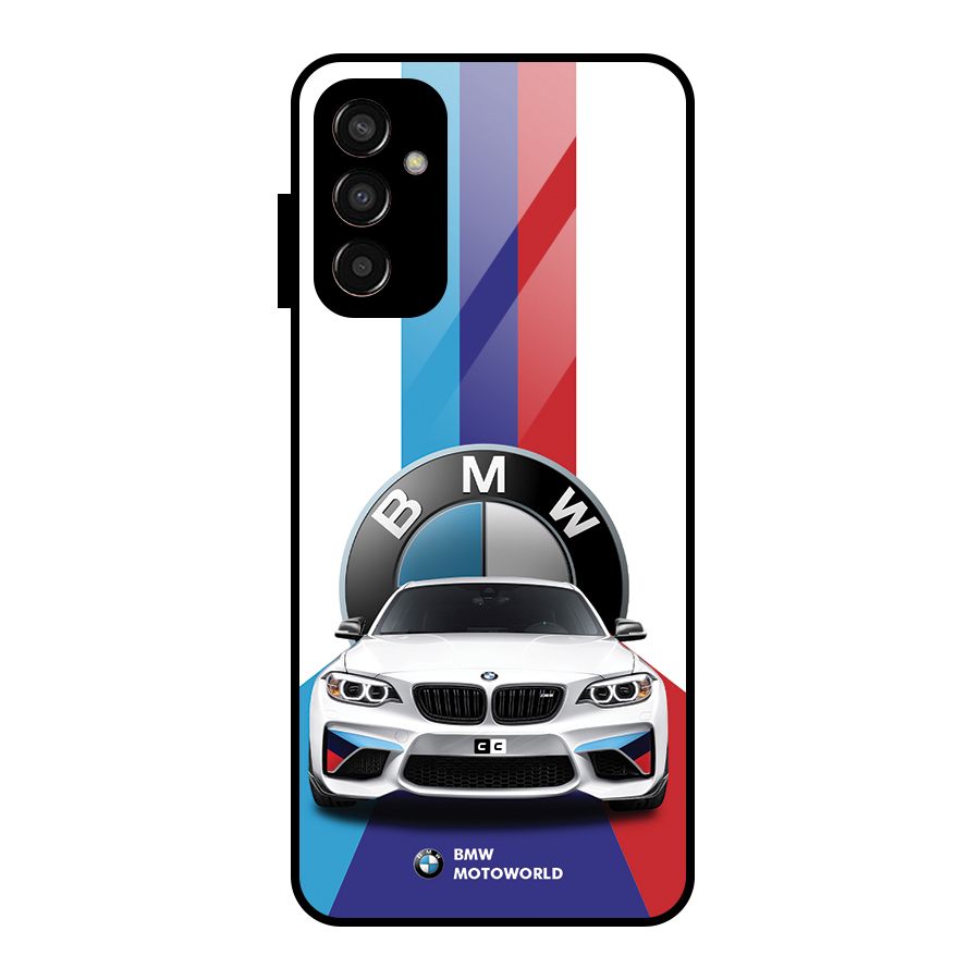 Track Supercar Glass Back Case for Galaxy F13