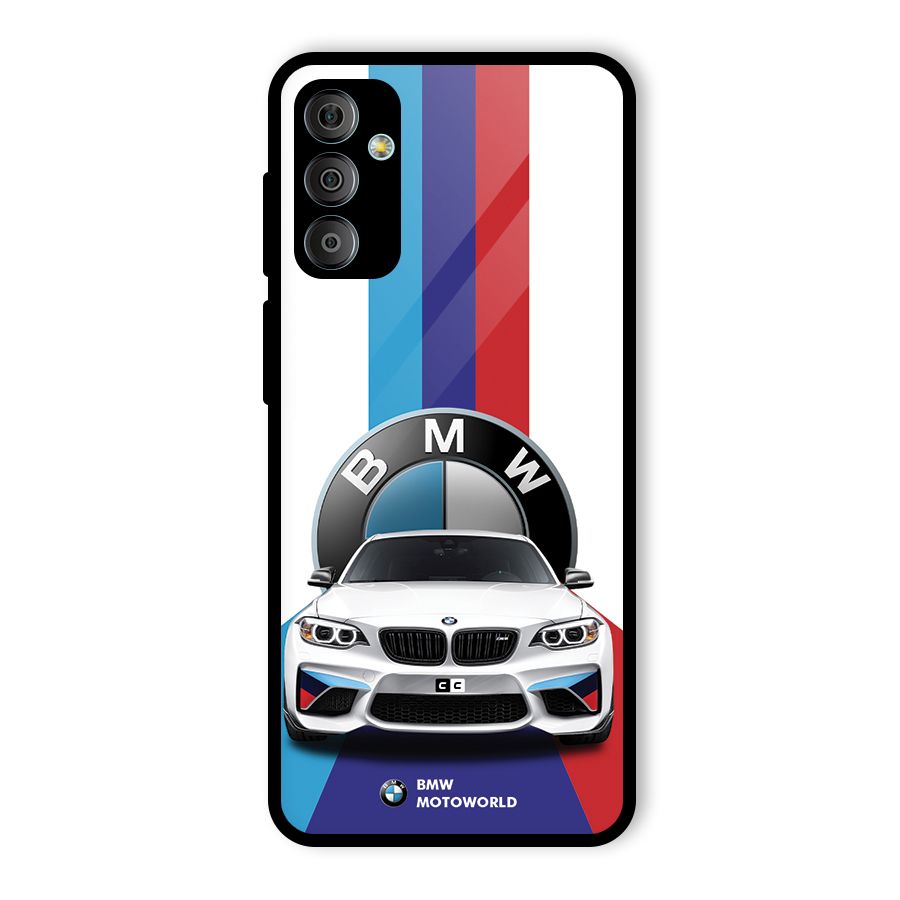 Track Supercar Glass Back Case for Galaxy F23