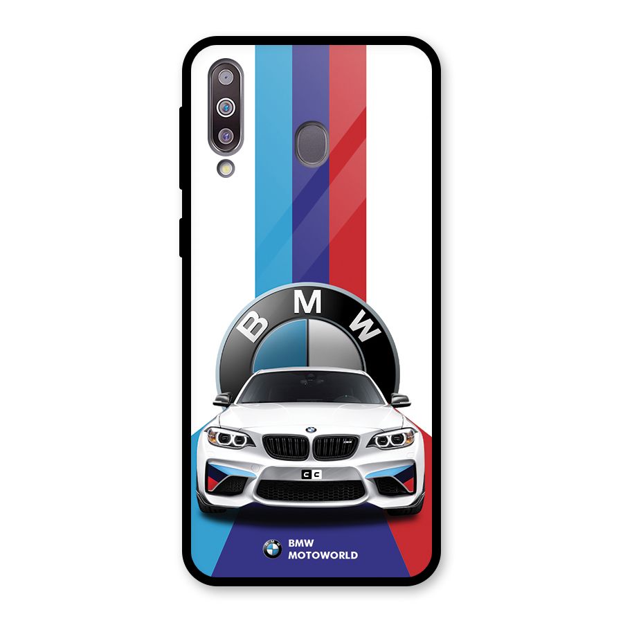 Track Supercar Glass Back Case for Galaxy M30