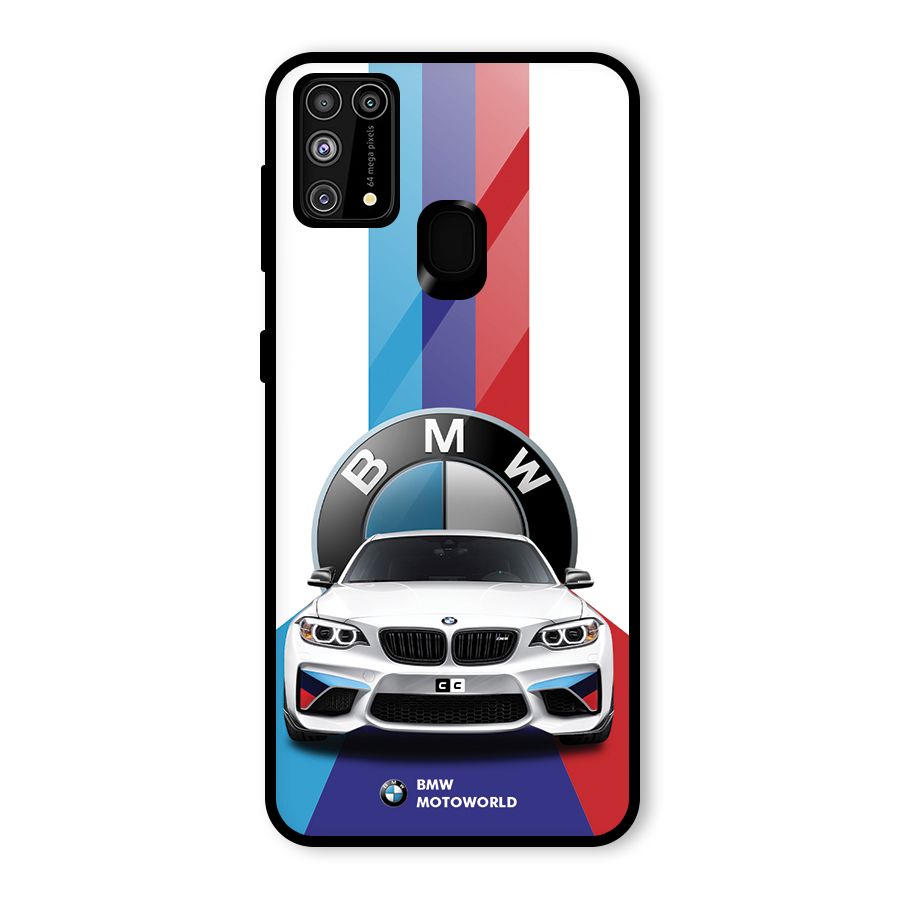 Track Supercar Glass Back Case for Galaxy M31