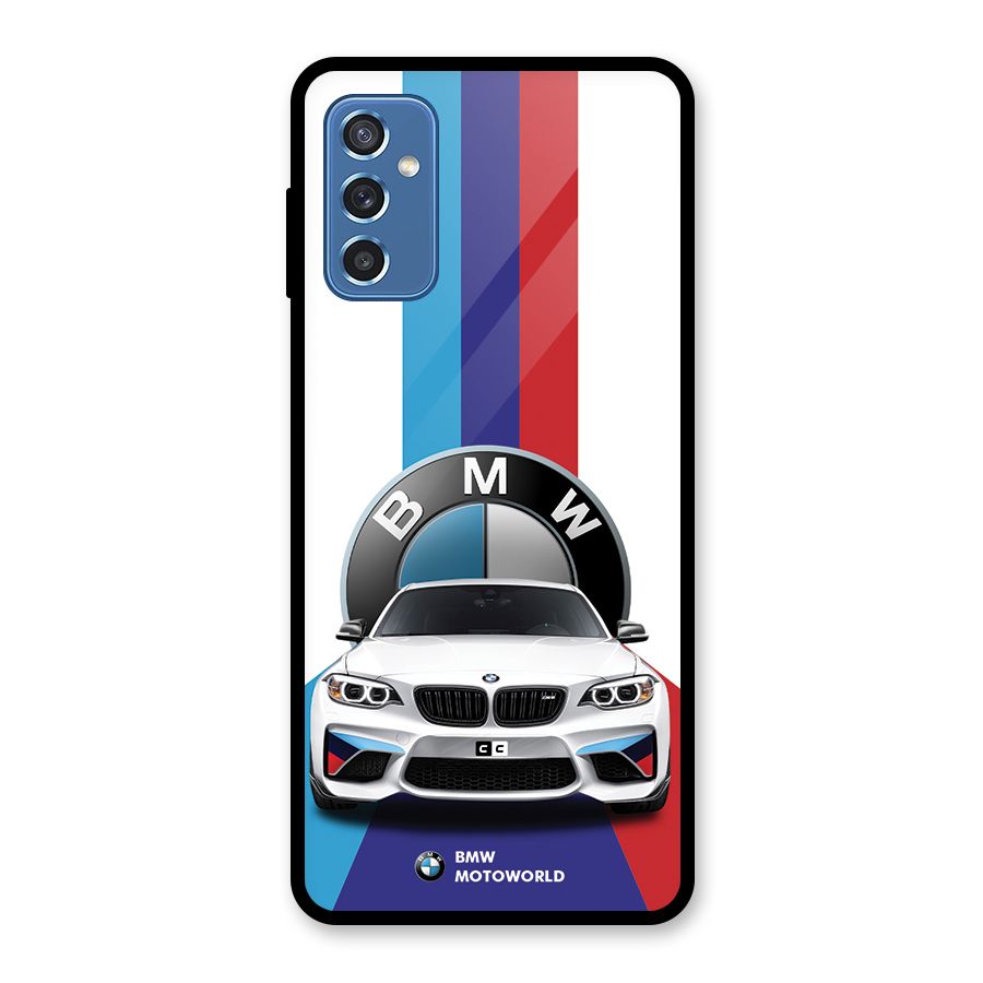 Track Supercar Glass Back Case for Galaxy M52 5G