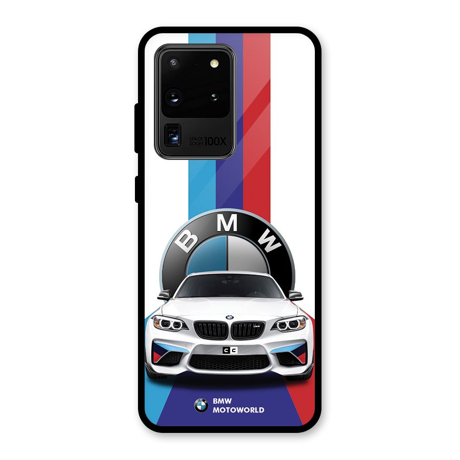 Track Supercar Glass Back Case for Galaxy S20 Ultra