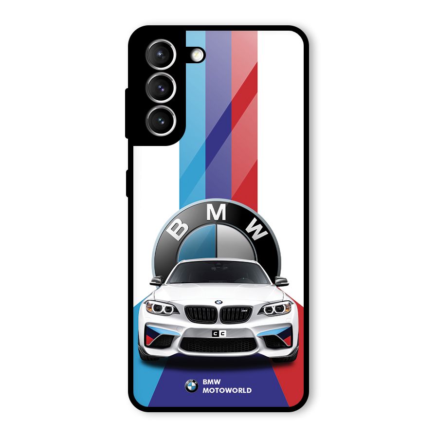 Track Supercar Glass Back Case for Galaxy S21 5G