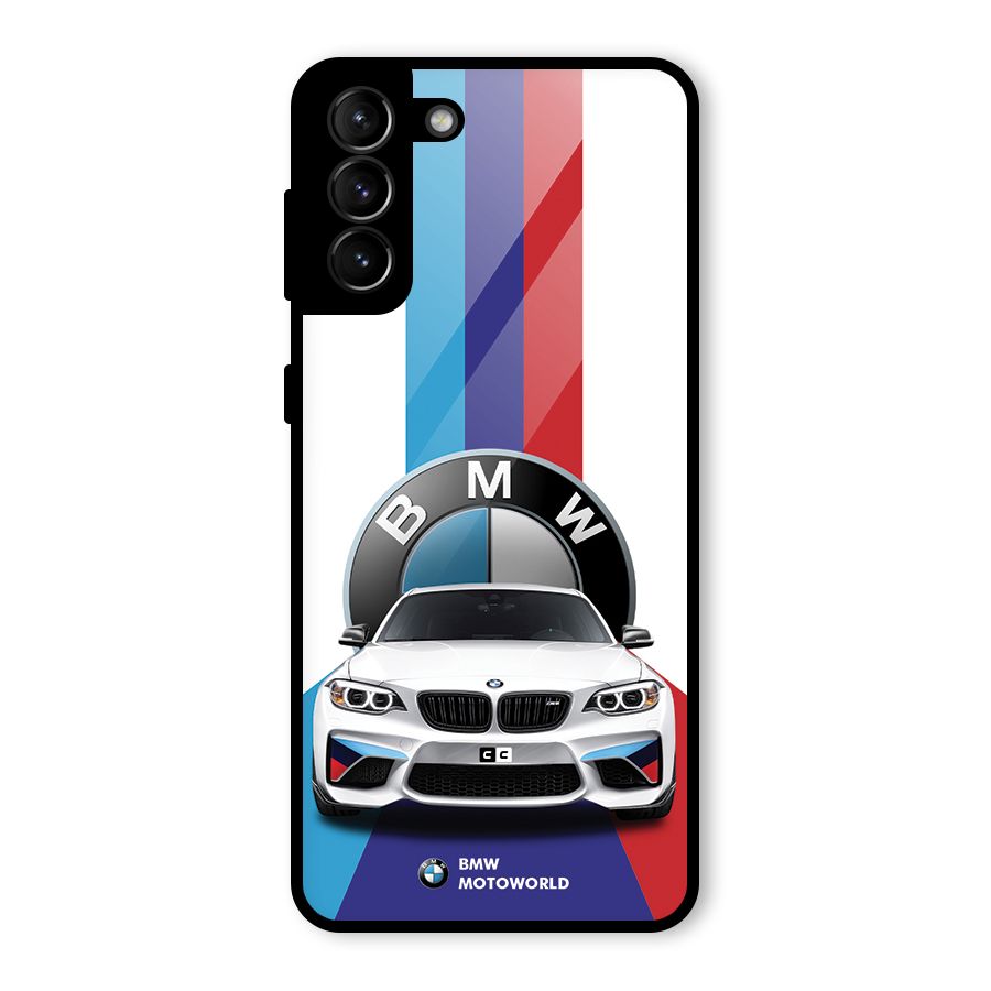 Track Supercar Glass Back Case for Galaxy S21 Plus